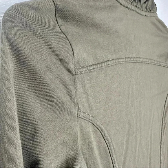 Smart  Set Sweatshirt Zippered Green Size Extra Small - Picture 4 of 16